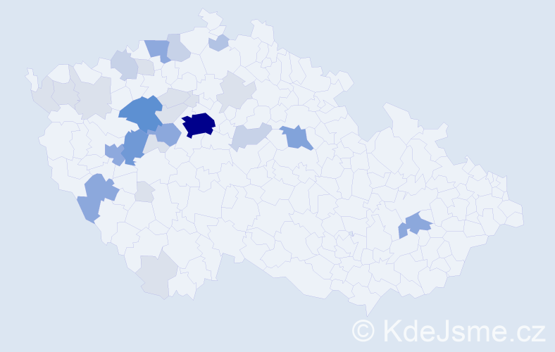 Příjmení: 'Spalová', počet výskytů 91 v celé ČR