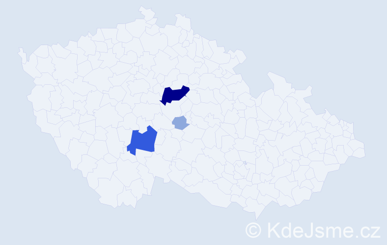 Příjmení: 'Pychová', počet výskytů 9 v celé ČR