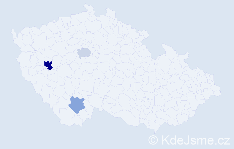 Příjmení: 'Goslerová', počet výskytů 8 v celé ČR