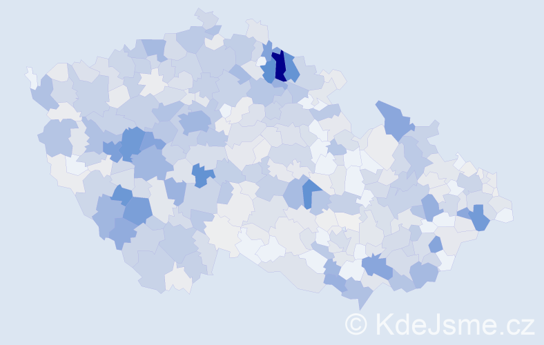 Příjmení: 'Lukeš', počet výskytů 2853 v celé ČR