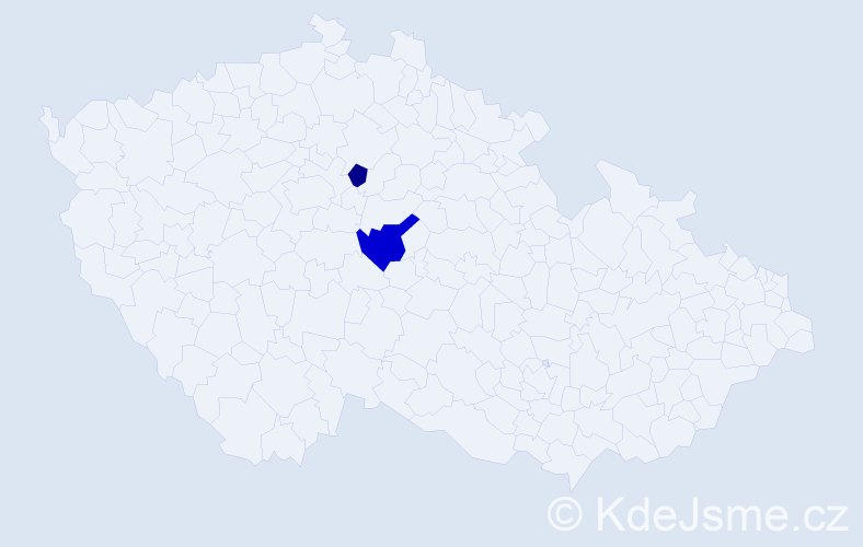 Příjmení: 'Kőrbl', počet výskytů 3 v celé ČR