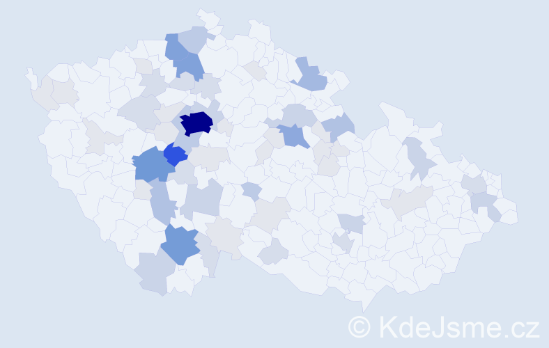 Příjmení: 'Vandas', počet výskytů 201 v celé ČR