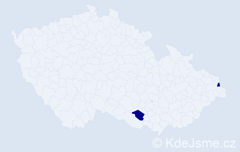 Příjmení: 'Llamas', počet výskytů 2 v celé ČR
