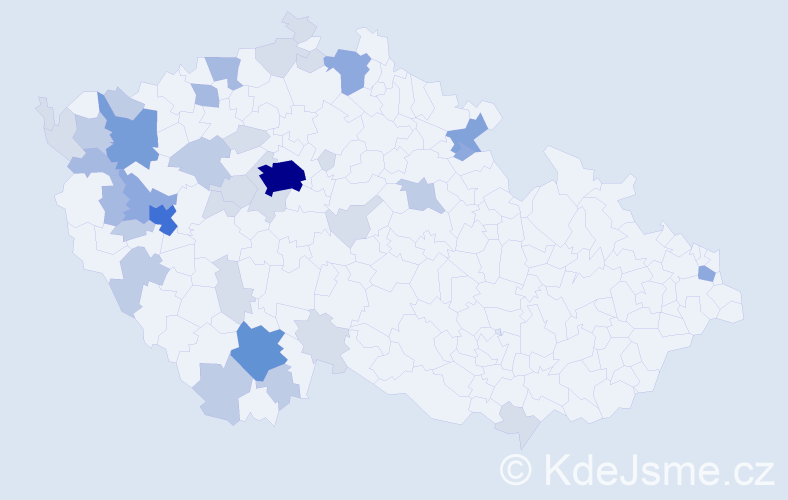 Příjmení: 'Hackerová', počet výskytů 108 v celé ČR