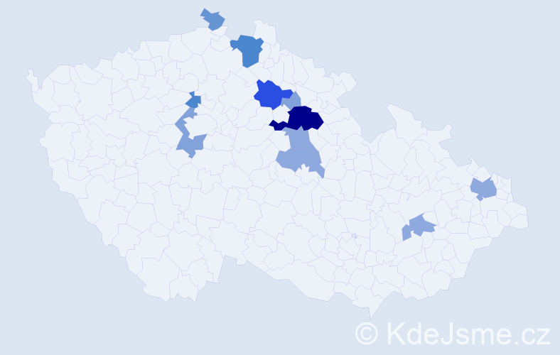 Příjmení: 'Kolc', počet výskytů 32 v celé ČR