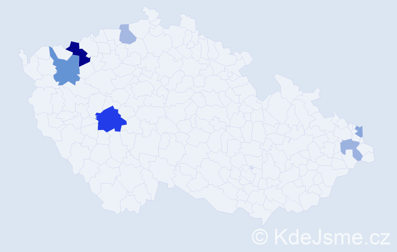 Příjmení: 'Machava', počet výskytů 11 v celé ČR