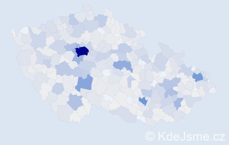 Příjmení: 'Mrázek', počet výskytů 3469 v celé ČR