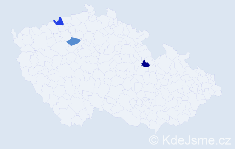 Příjmení: 'Čevonová', počet výskytů 8 v celé ČR