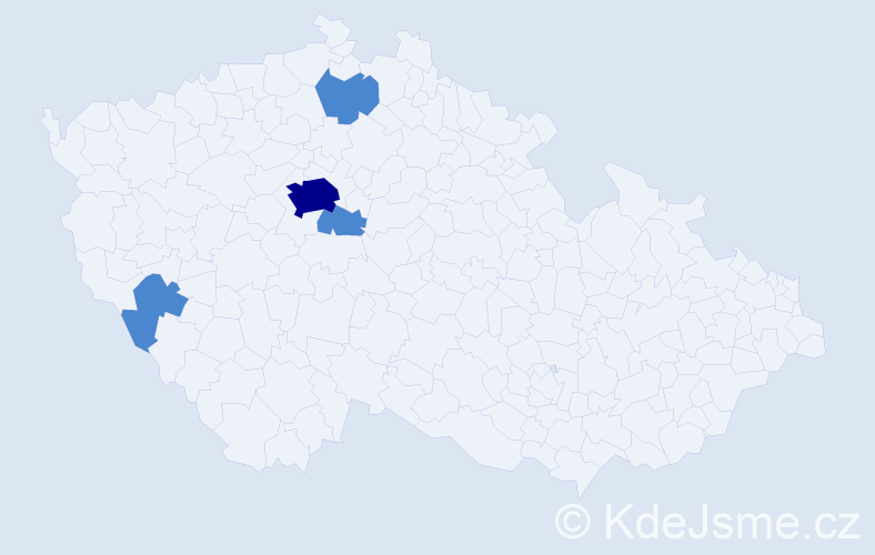 Příjmení: 'Makásek', počet výskytů 6 v celé ČR