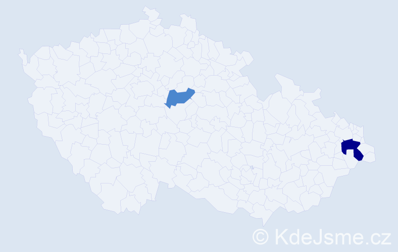 Příjmení: 'Loryš', počet výskytů 4 v celé ČR