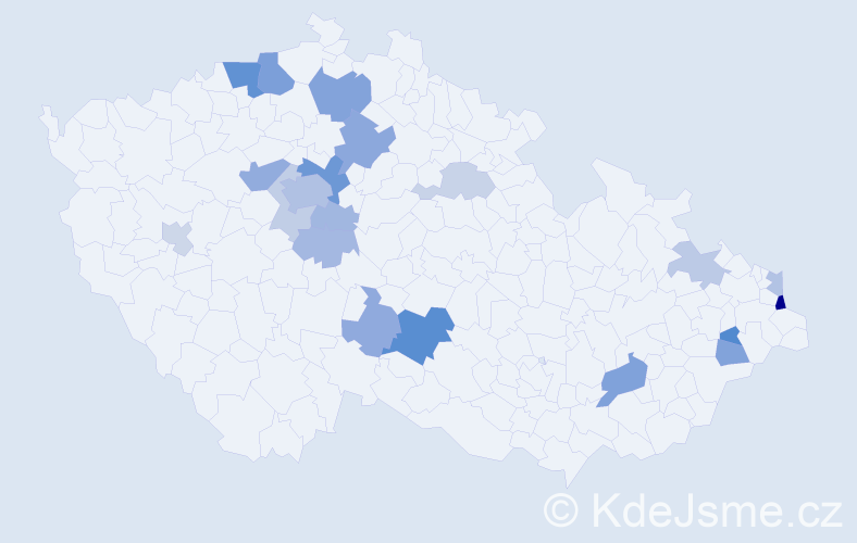 Příjmení: 'Saleh', počet výskytů 45 v celé ČR