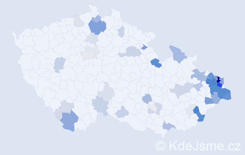 Příjmení: 'Olšar', počet výskytů 237 v celé ČR