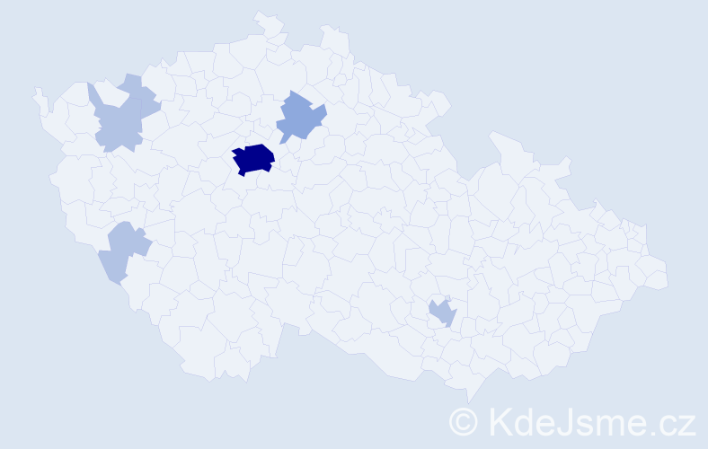 Příjmení: 'Reinhard', počet výskytů 27 v celé ČR