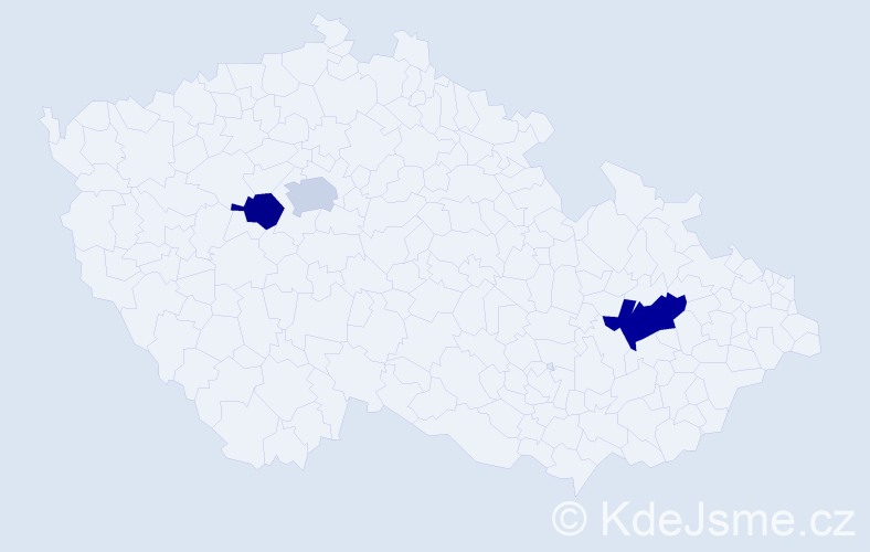 Příjmení: 'Kundryk', počet výskytů 4 v celé ČR