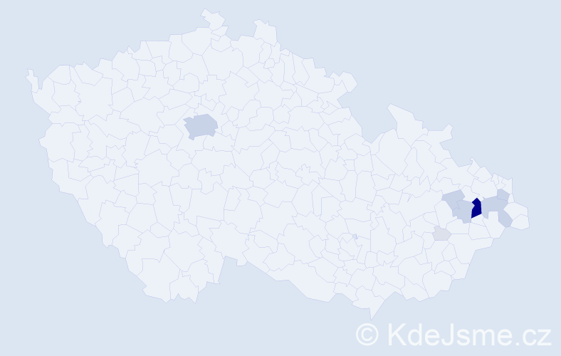 Příjmení: 'Busek', počet výskytů 36 v celé ČR