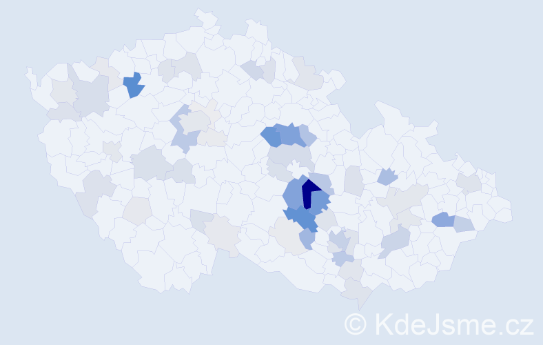 Příjmení: 'Harvánek', počet výskytů 218 v celé ČR