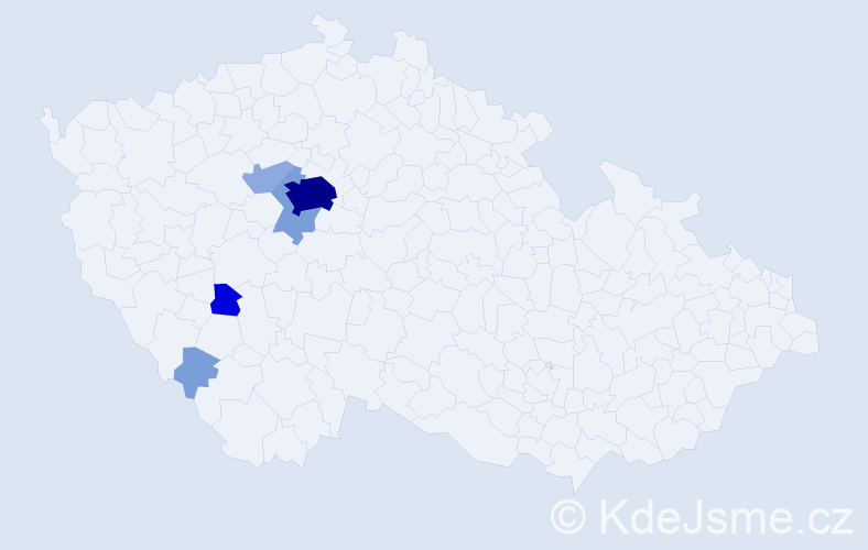 Příjmení: 'Fontán', počet výskytů 18 v celé ČR