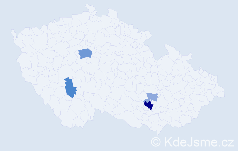 Příjmení: 'Saida', počet výskytů 13 v celé ČR