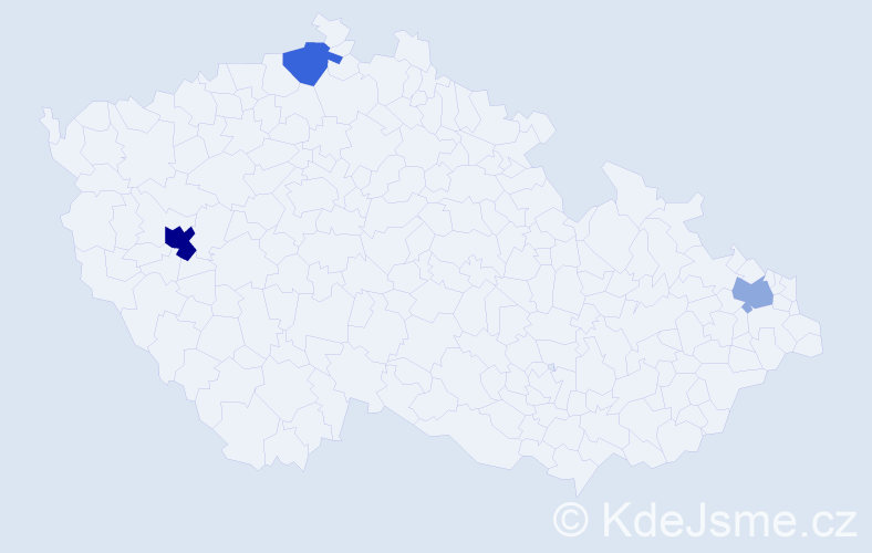 Příjmení: 'Drasík', počet výskytů 5 v celé ČR