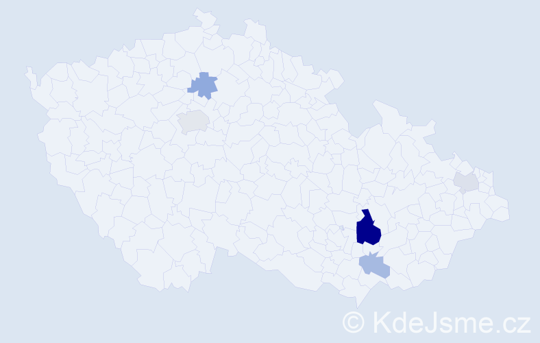 Příjmení: 'Trevisan', počet výskytů 11 v celé ČR