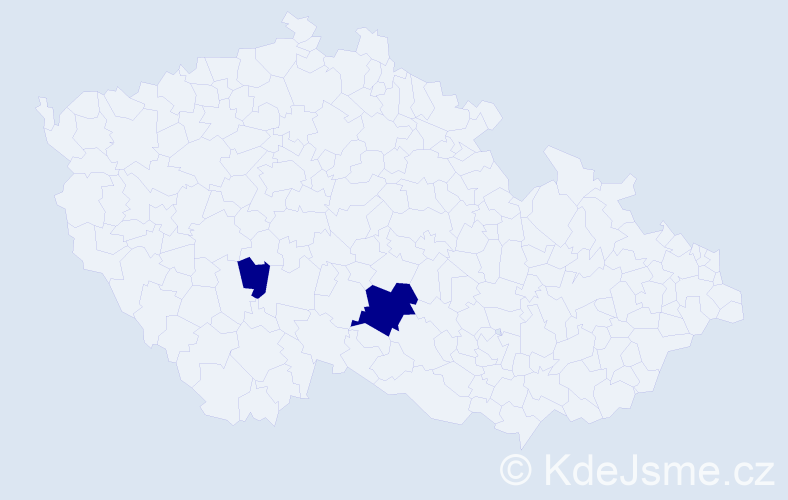 Příjmení: 'Baušková', počet výskytů 6 v celé ČR
