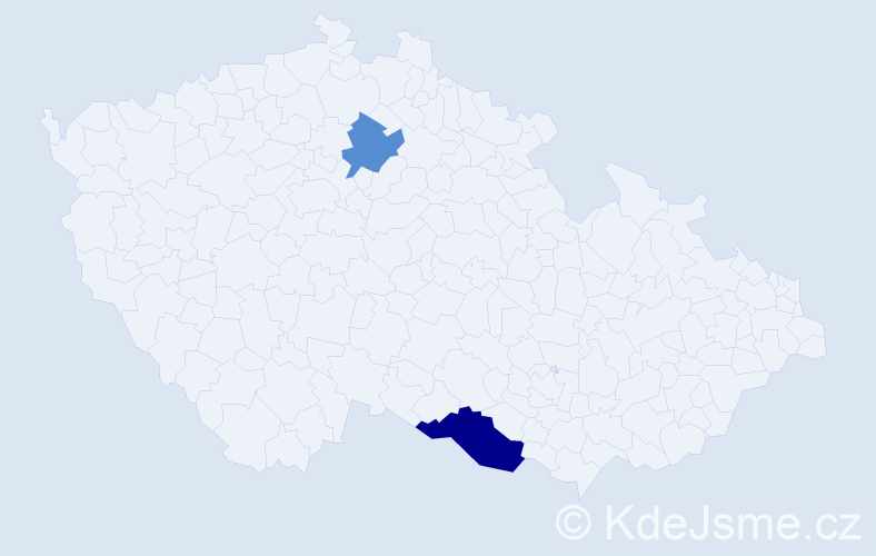 Příjmení: 'Unurbat', počet výskytů 3 v celé ČR