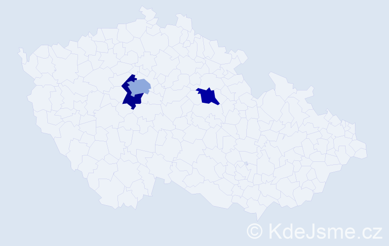 Příjmení: 'Cehulová', počet výskytů 7 v celé ČR