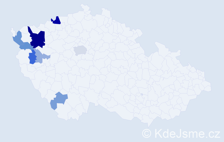 Příjmení: 'Hirschfeld', počet výskytů 22 v celé ČR