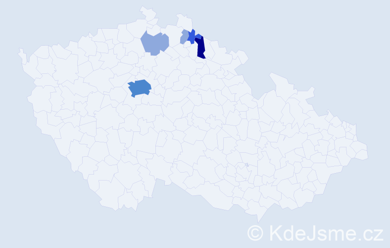 Příjmení: 'Biemann', počet výskytů 12 v celé ČR