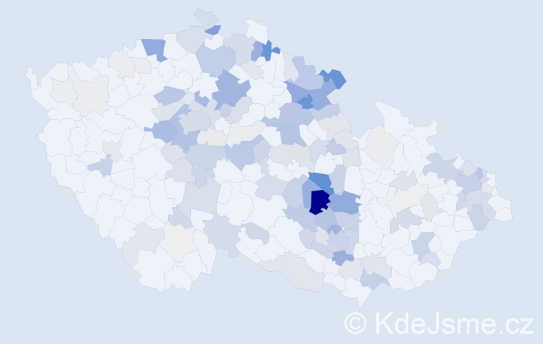 Příjmení: 'Just', počet výskytů 484 v celé ČR