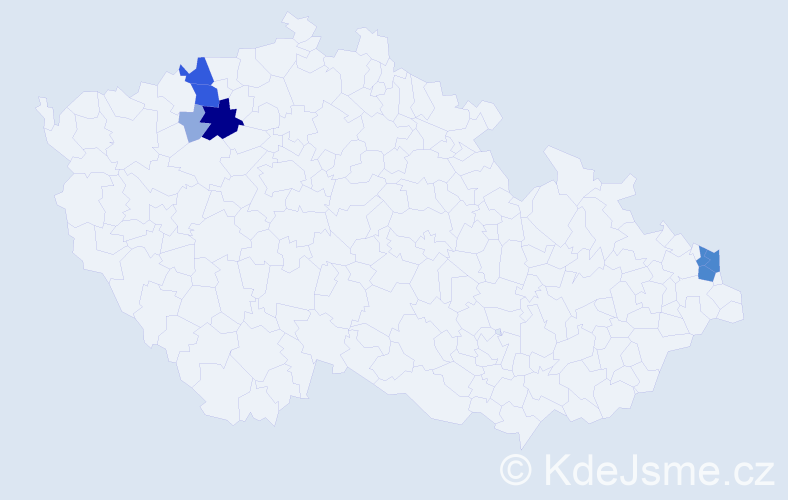 Příjmení: 'Zsemlyeová', počet výskytů 18 v celé ČR
