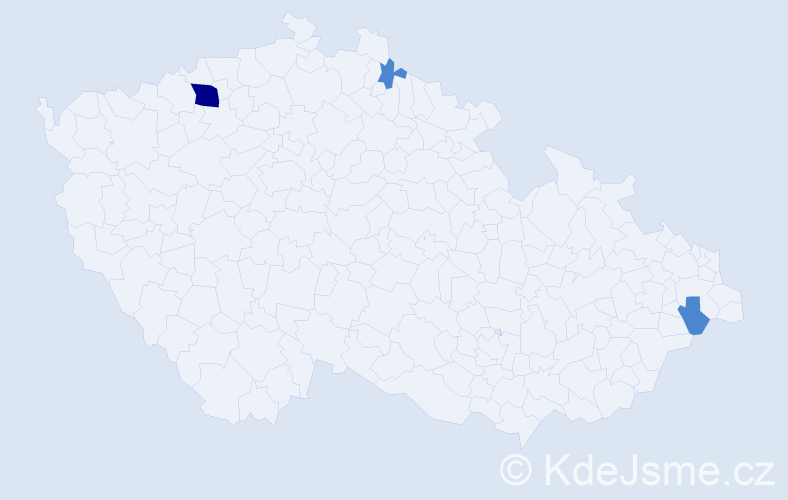 Příjmení: 'Wabnitzová', počet výskytů 5 v celé ČR