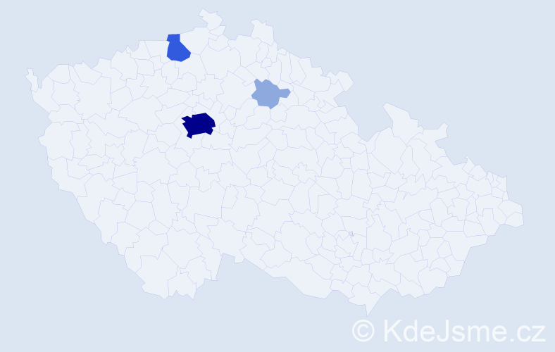Příjmení: 'Mathews', počet výskytů 9 v celé ČR
