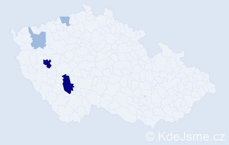 Příjmení: 'Vitěková', počet výskytů 10 v celé ČR