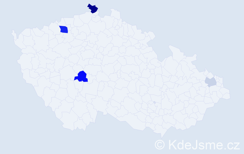 Příjmení: 'Weihs', počet výskytů 7 v celé ČR