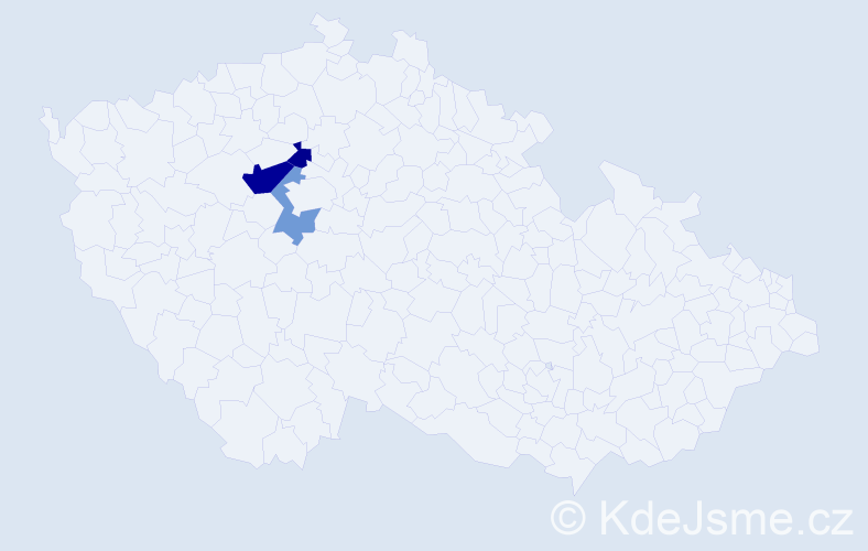 Příjmení: 'Karmazyn', počet výskytů 5 v celé ČR