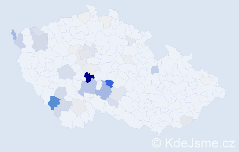 Příjmení: 'Pohan', počet výskytů 149 v celé ČR