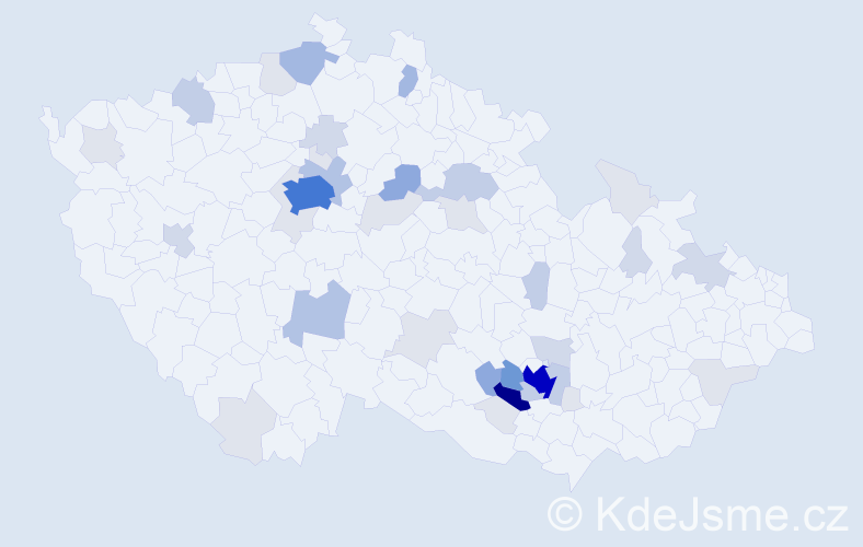 Příjmení: 'Rosendorf', počet výskytů 153 v celé ČR