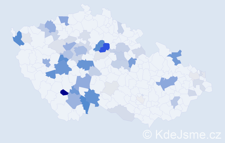 Příjmení: 'Fryš', počet výskytů 224 v celé ČR