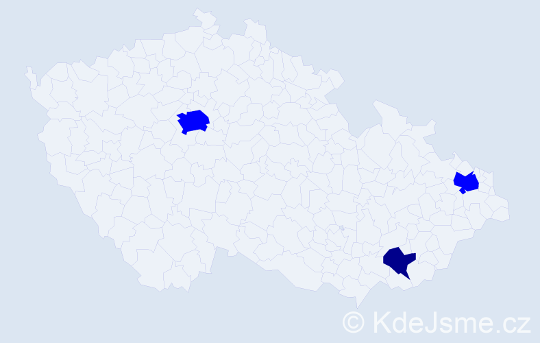Příjmení: 'Trizuliak', počet výskytů 4 v celé ČR