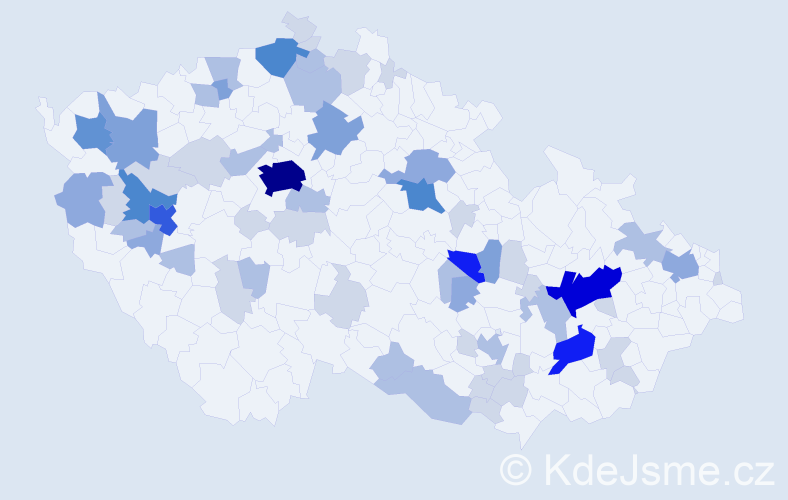 Příjmení: 'Schaffer', počet výskytů 173 v celé ČR