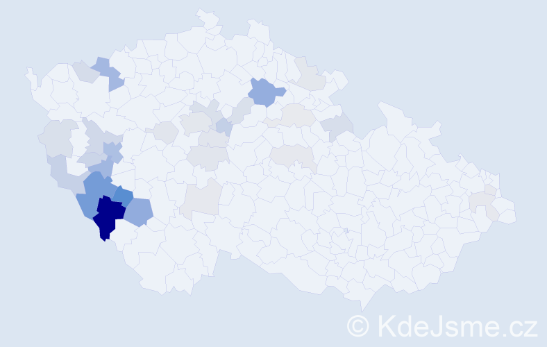Příjmení: 'Knězová', počet výskytů 84 v celé ČR