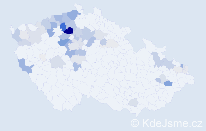 Příjmení: 'Hujová', počet výskytů 173 v celé ČR