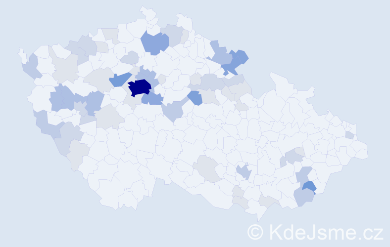 Příjmení: 'Šálová', počet výskytů 167 v celé ČR