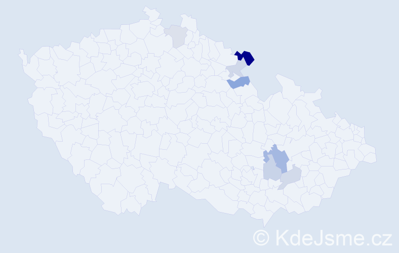 Příjmení: 'Pulter', počet výskytů 12 v celé ČR