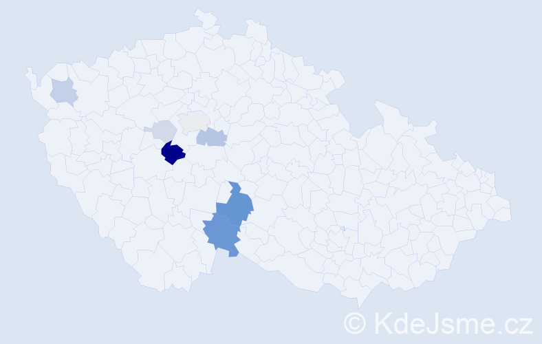 Příjmení: 'Melzoch', počet výskytů 23 v celé ČR