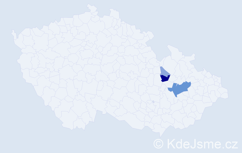 Příjmení: 'Habrluk', počet výskytů 12 v celé ČR
