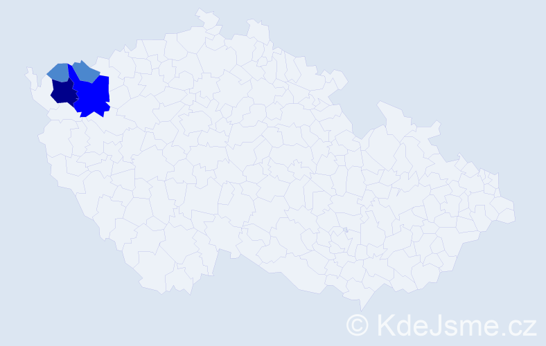 Příjmení: 'Zaprihač', počet výskytů 7 v celé ČR