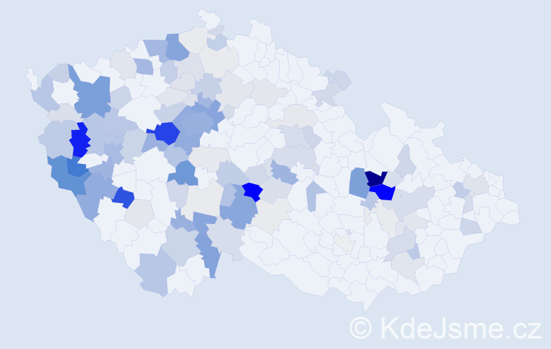 Příjmení: 'Krbcová', počet výskytů 478 v celé ČR