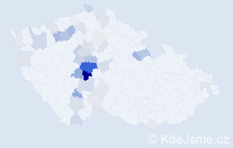 Příjmení: 'Baťha', počet výskytů 129 v celé ČR